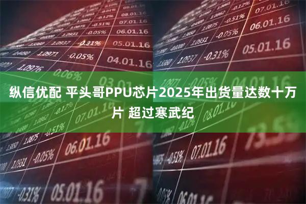 纵信优配 平头哥PPU芯片2025年出货量达数十万片 超过寒武纪