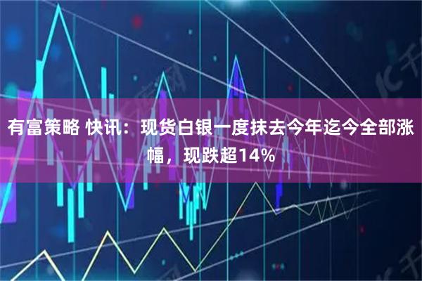 有富策略 快讯：现货白银一度抹去今年迄今全部涨幅，现跌超14%