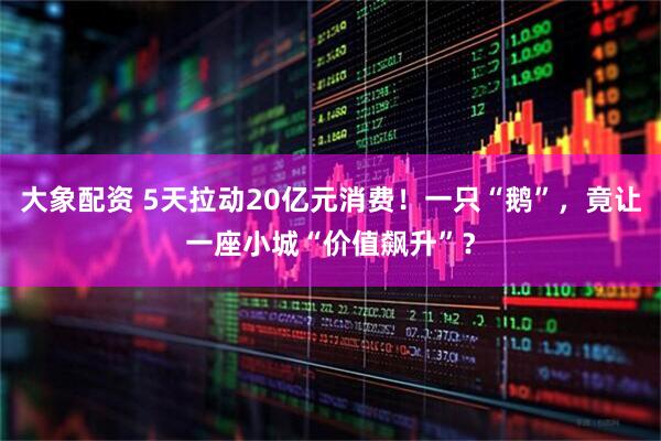 大象配资 5天拉动20亿元消费！一只“鹅”，竟让一座小城“价值飙升”？